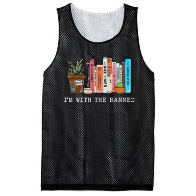 Im With The Banned Books I Read Banned Books Lovers Mesh Reversible Basketball Jersey Tank