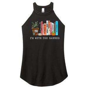 Im With The Banned Books I Read Banned Books Lovers Women's Perfect Tri Rocker Tank