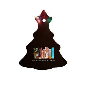 Im With The Banned Books I Read Banned Books Lovers Ceramic Tree Ornament