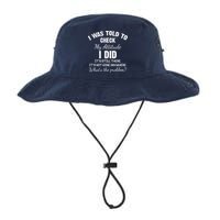 I Was Told To Check My Attitude I Did What's The Problem Legacy Cool Fit Booney Bucket Hat