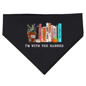 I'm With The Banned Banned Books Reading Books USA-Made Doggie Bandana