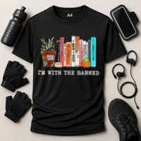I'm With The Banned Banned Books Reading Books Cooling Performance Crew T-Shirt