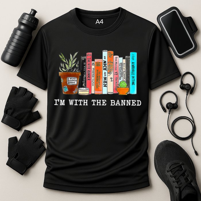 I'm With The Banned Banned Books Reading Books Cooling Performance Crew T-Shirt