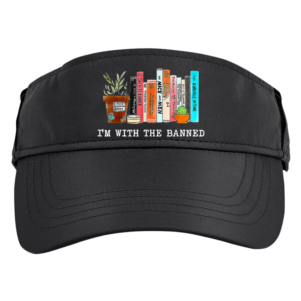 I'm With The Banned Banned Books Reading Books Adult Drive Performance Visor