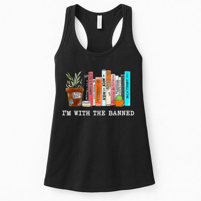 I'm With The Banned Banned Books Reading Books Womens Tank Top