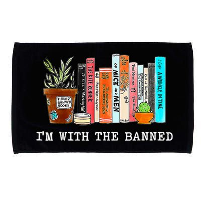 I'm With The Banned Banned Books Reading Books Microfiber Hand Towel