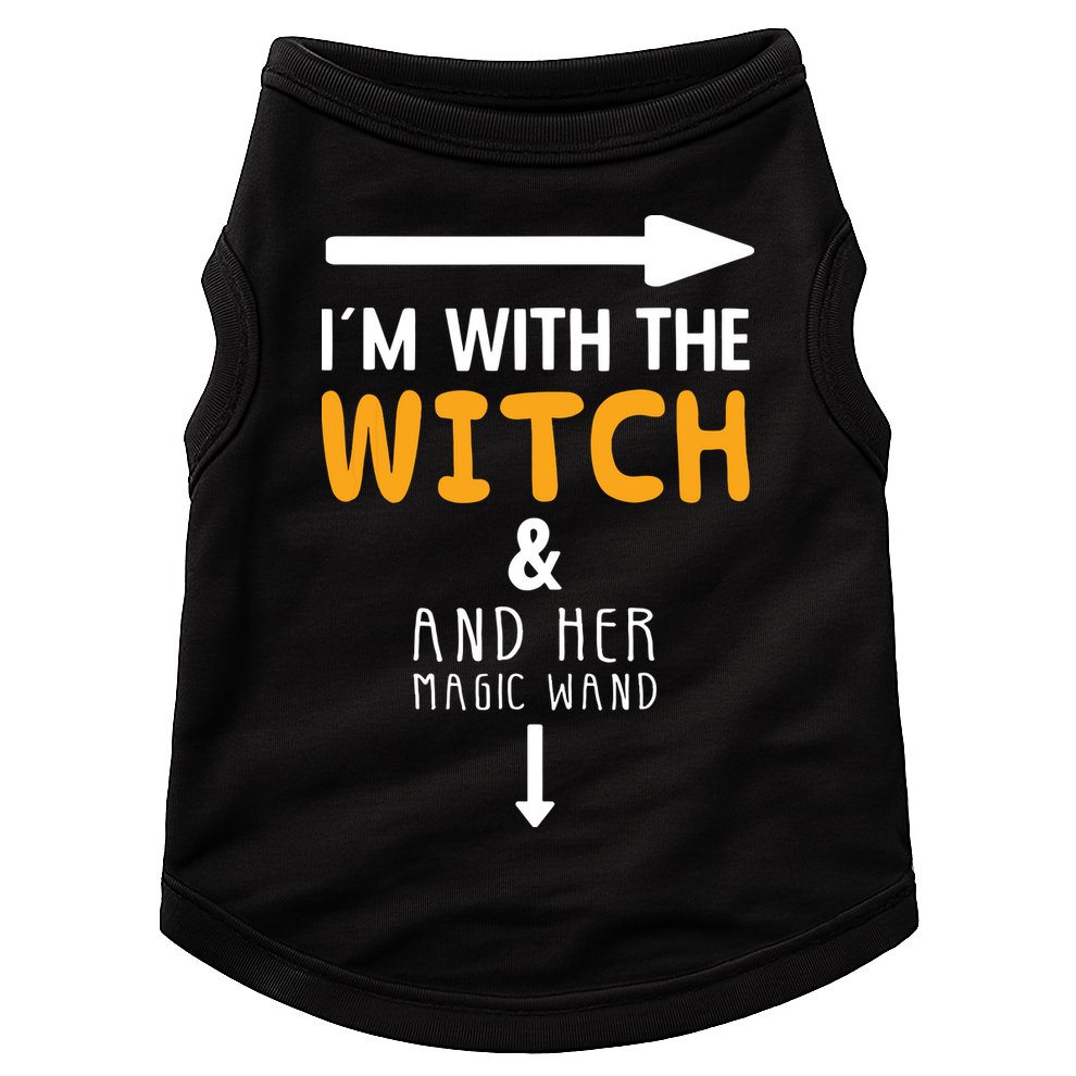 Im With The Witch Couples Costume For Halloween Doggie Tank
