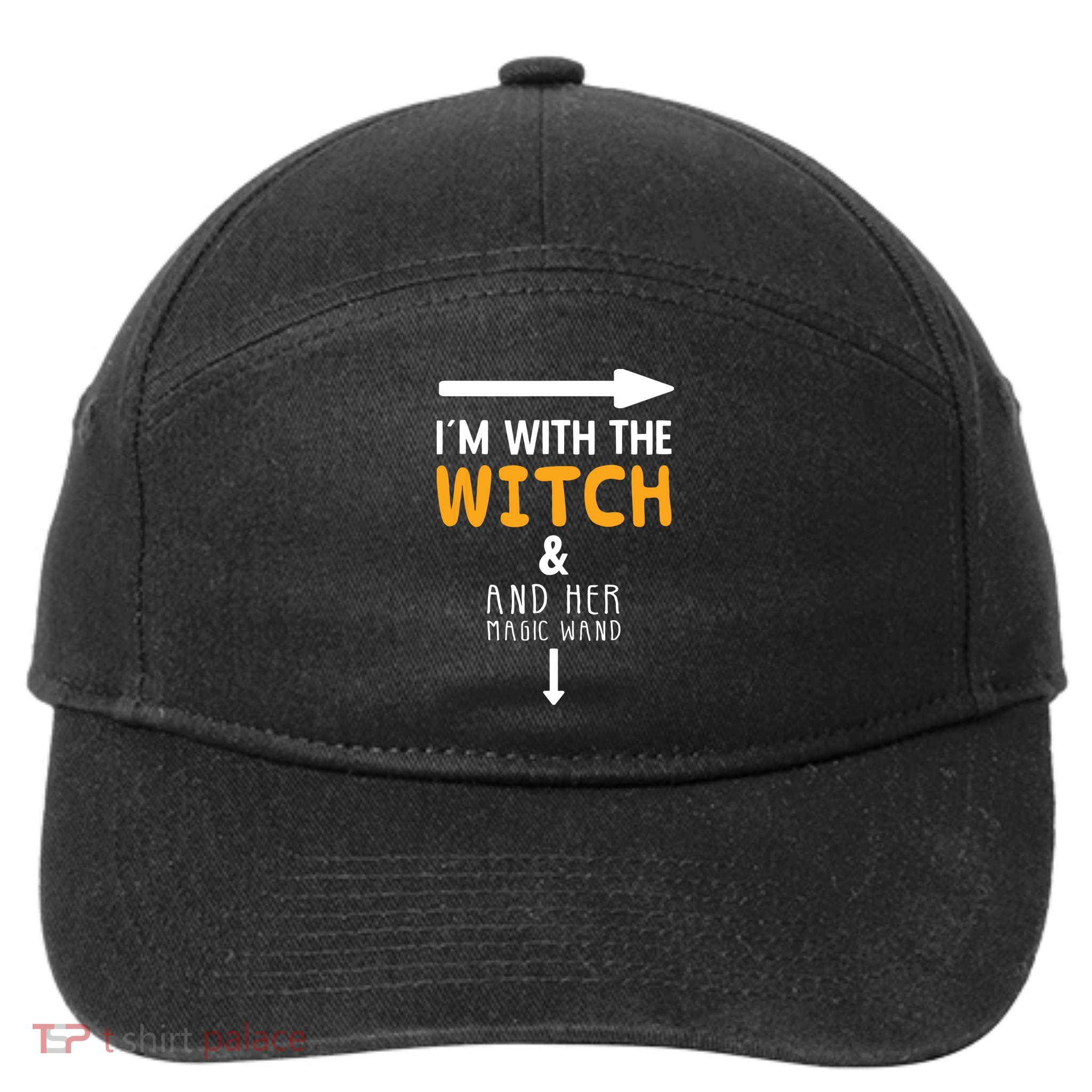 Im With The Witch Couples Costume For Halloween 7-Panel Snapback Hat