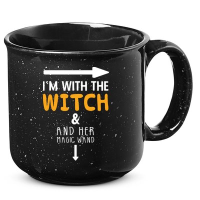 Im With The Witch Couples Costume For Halloween 15oz Campfire Ceramic Mug