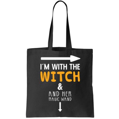 Im With The Witch Couples Costume For Halloween Bag