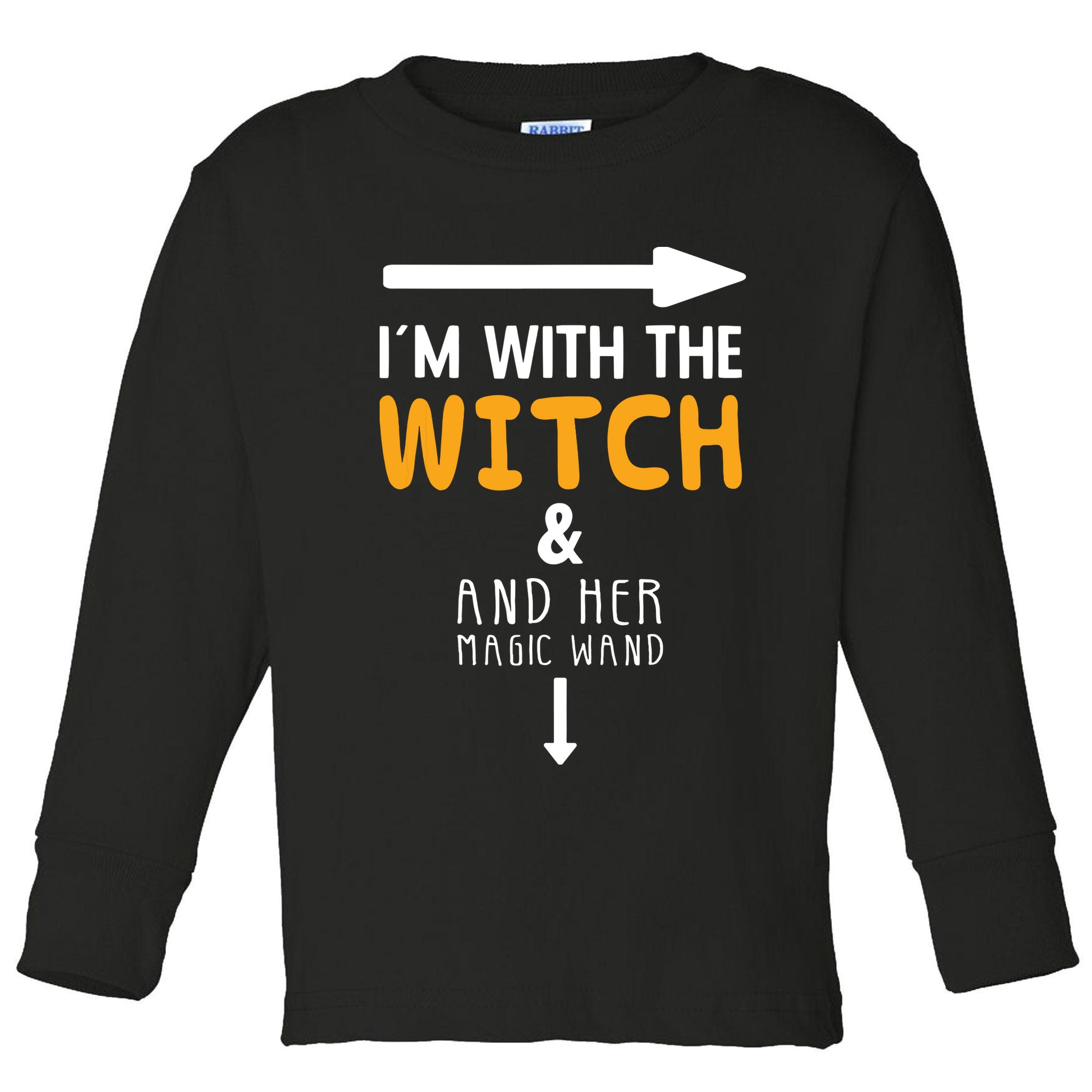 Im With The Witch Couples Costume For Halloween Toddler Long Sleeve Shirt