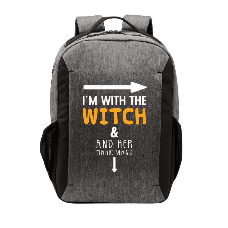 Im With The Witch Couples Costume For Halloween Vector Backpack