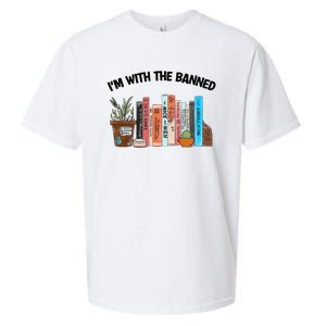 Im With The Banned Funny Book Readers I Read Banned Books Design Sueded Cloud Jersey T-Shirt