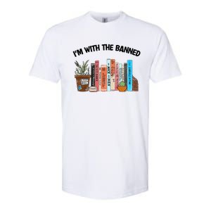 Im With The Banned Funny Book Readers I Read Banned Books Design Softstyle CVC T-Shirt