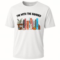 Im With The Banned Funny Book Readers I Read Banned Books Design Cooling Performance Crew T-Shirt