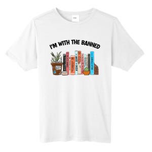 Im With The Banned Funny Book Readers I Read Banned Books Design Tall Fusion ChromaSoft Performance T-Shirt