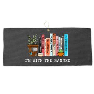 Im With The Banned Books I Read Banned Books Lovers Large Microfiber Waffle Golf Towel