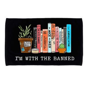 Im With The Banned Books I Read Banned Books Lovers Microfiber Hand Towel