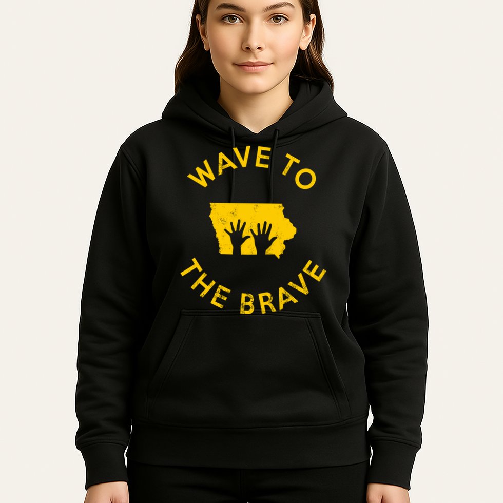Iowa Wave To The Brave Football Childrens Hospital Hoodie
