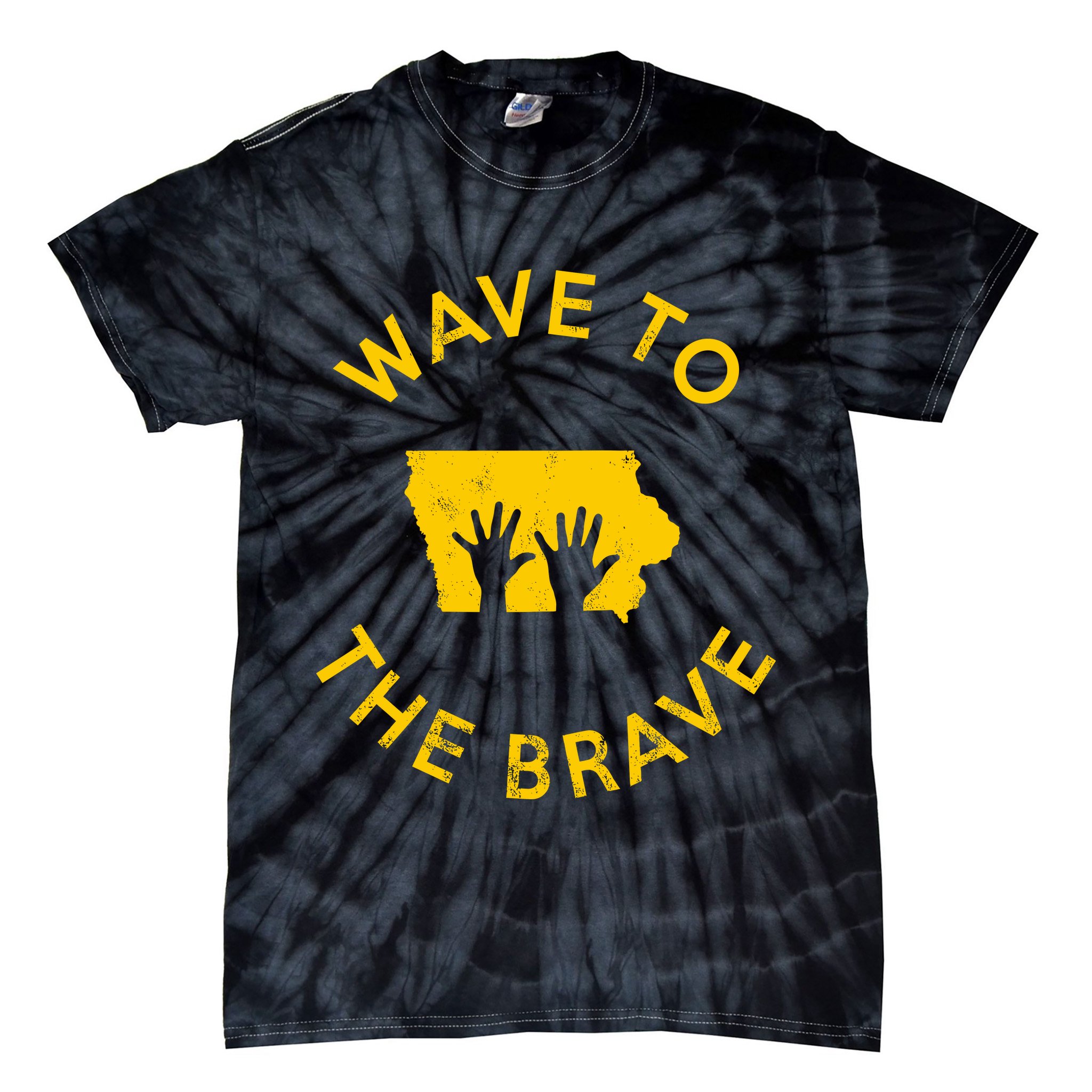 Iowa Wave To The Brave Football Childrens Hospital Tie-Dye T-Shirt