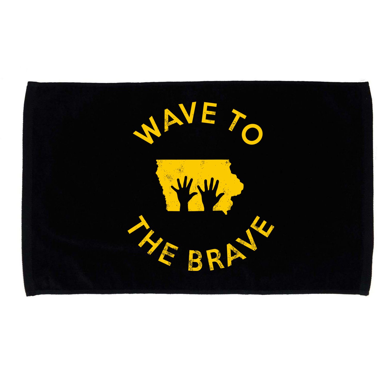 Iowa Wave To The Brave Football Childrens Hospital Microfiber Hand Towel