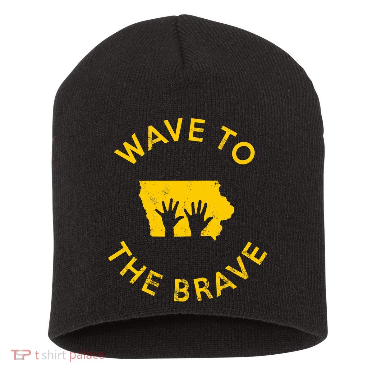 Iowa Wave To The Brave Football Childrens Hospital Short Acrylic Beanie