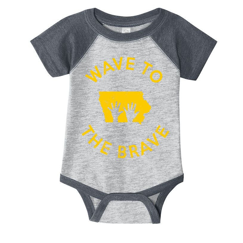 Iowa Wave To The Brave Football Childrens Hospital Infant Baby Jersey Bodysuit