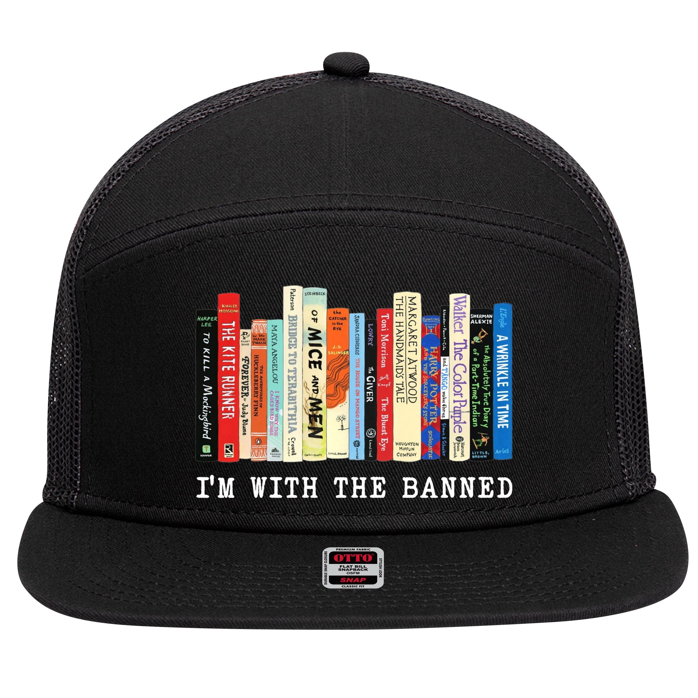I'm With The Banned 7 Panel Mesh Trucker Snapback Hat