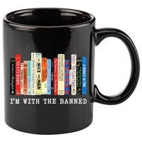 I'm With The Banned 11oz C Handle Ceramic Mug