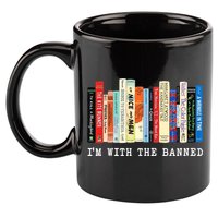 I'm With The Banned 11oz C Handle Ceramic Mug