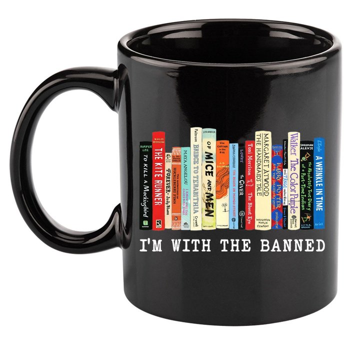 I'm With The Banned 11oz C Handle Ceramic Mug