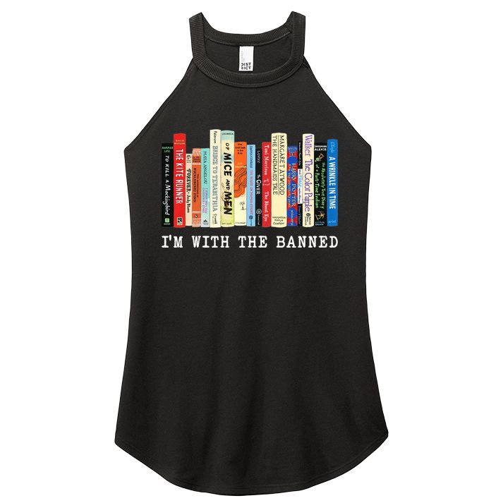 I'm With The Banned Women's Perfect Tri Rocker Tank