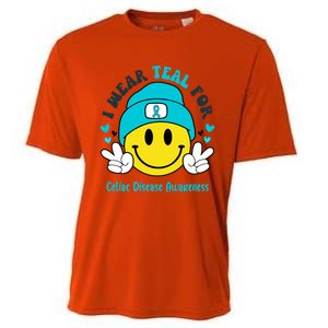 I Wear Teal For Celiac Disease Awareness Gift Cooling Performance Crew T-Shirt