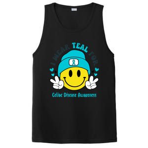 I Wear Teal For Celiac Disease Awareness Gift PosiCharge Competitor Tank