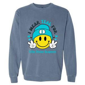 I Wear Teal For Celiac Disease Awareness Gift Garment-Dyed Sweatshirt