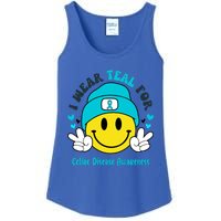 I Wear Teal For Celiac Disease Awareness Gift Ladies Essential Tank