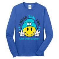 I Wear Teal For Celiac Disease Awareness Gift Tall Long Sleeve T-Shirt