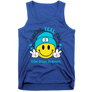 I Wear Teal For Celiac Disease Awareness Gift Tank Top