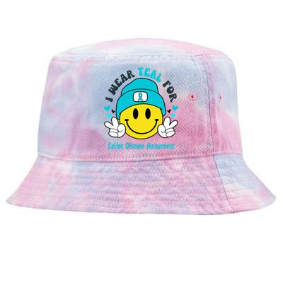 I Wear Teal For Celiac Disease Awareness Gift Tie-Dyed Bucket Hat