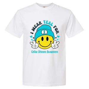 I Wear Teal For Celiac Disease Awareness Gift Garment-Dyed Heavyweight T-Shirt