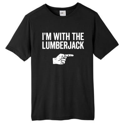 I'm With The Lumberjack Matching VNeck Tall Fusion ChromaSoft Performance T-Shirt