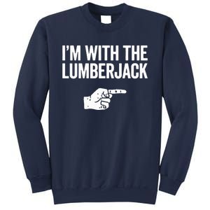 I'm With The Lumberjack Matching VNeck Sweatshirt