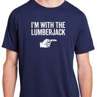 I'm With The Lumberjack Matching VNeck Adult ChromaSoft Performance T-Shirt