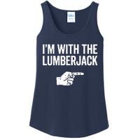 I'm With The Lumberjack Matching VNeck Ladies Essential Tank