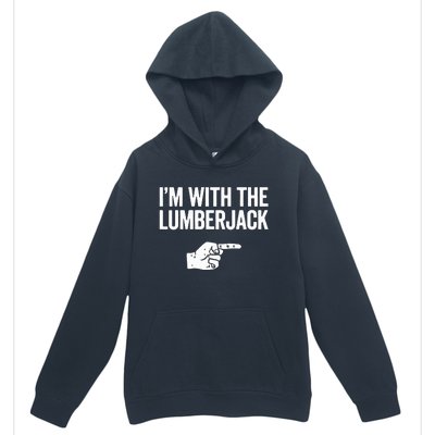 I'm With The Lumberjack Matching VNeck Urban Pullover Hoodie