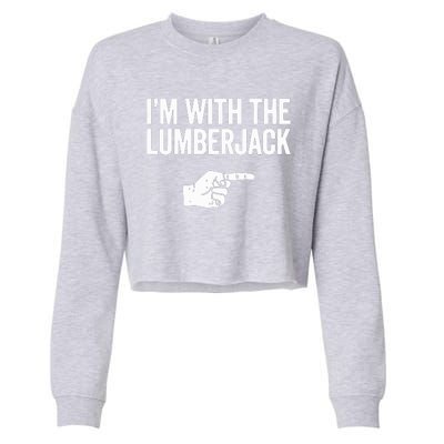 I'm With The Lumberjack Matching VNeck Cropped Pullover Crew