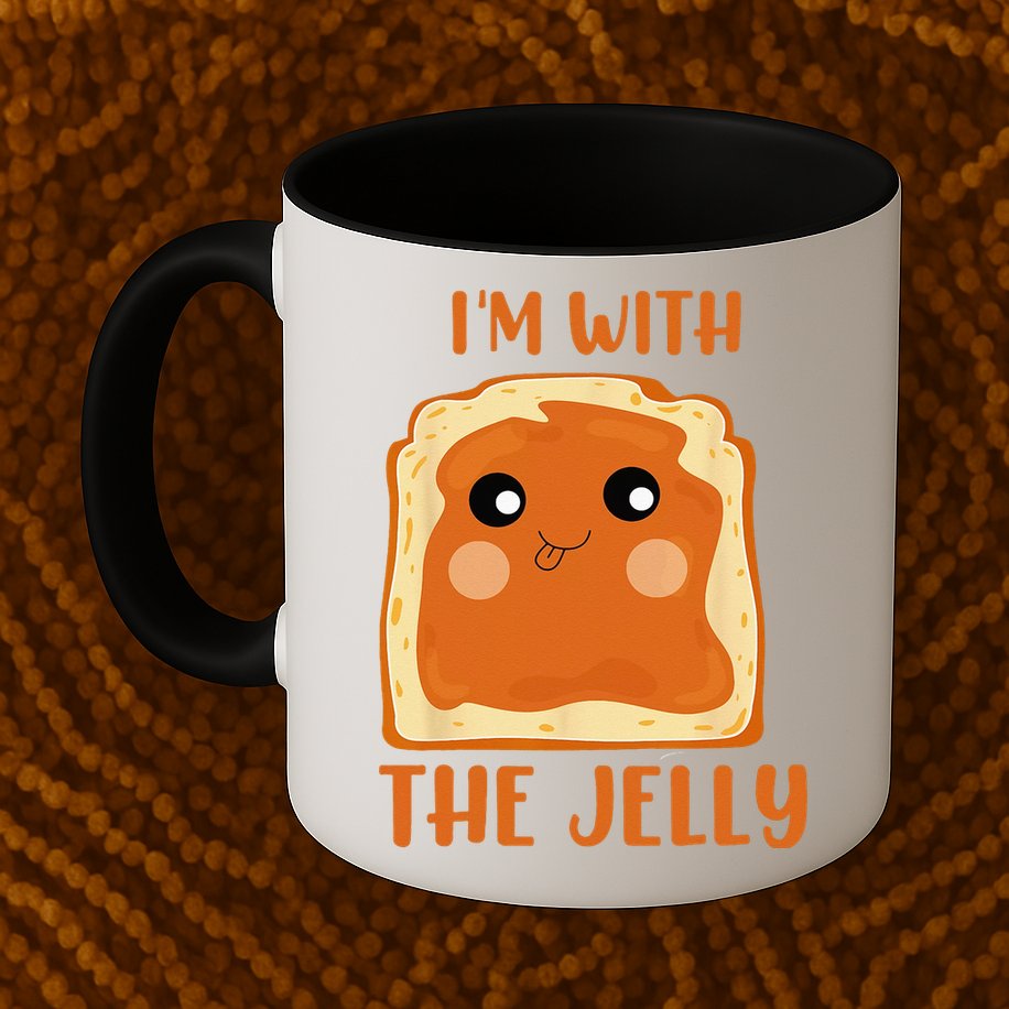 Im With The Jelly Peanut Butter Jelly Couple Copy Mug