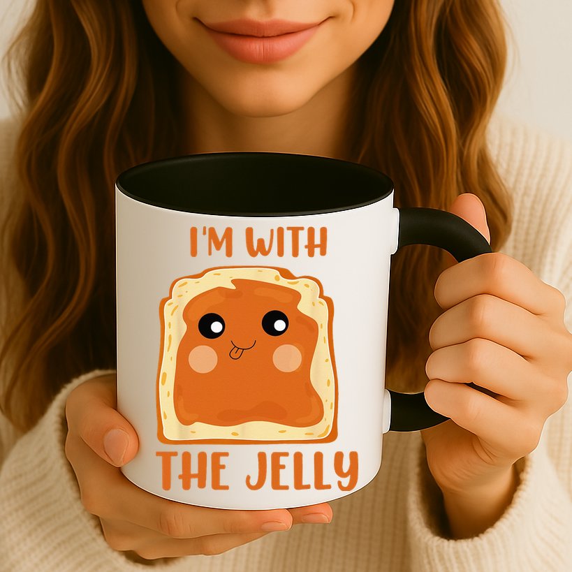 Im With The Jelly Peanut Butter Jelly Couple Copy Mug