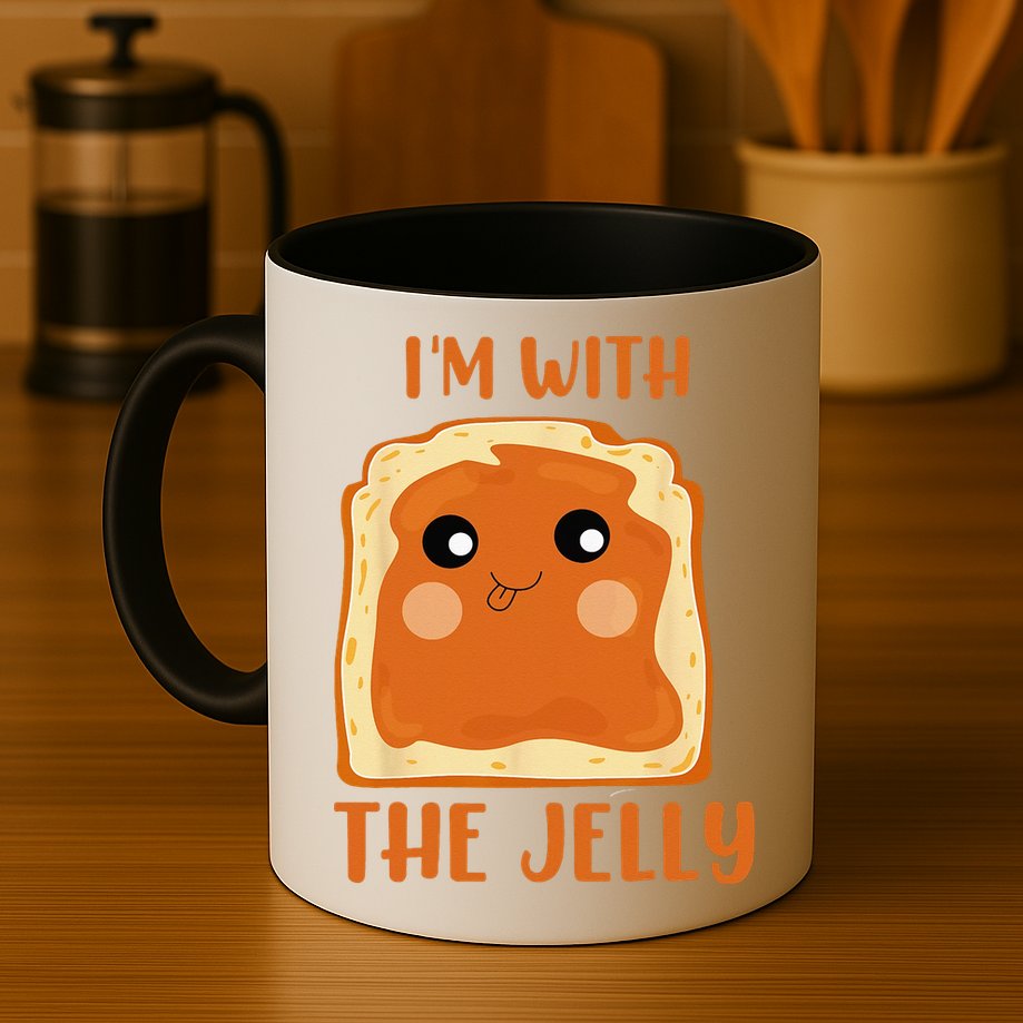 Im With The Jelly Peanut Butter Jelly Couple Copy Mug