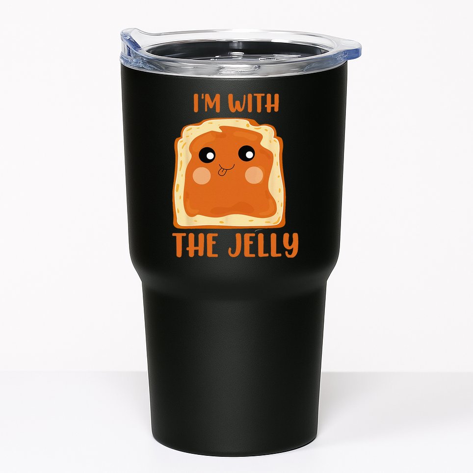 Im With The Jelly Peanut Butter Jelly Couple Copy Tumbler